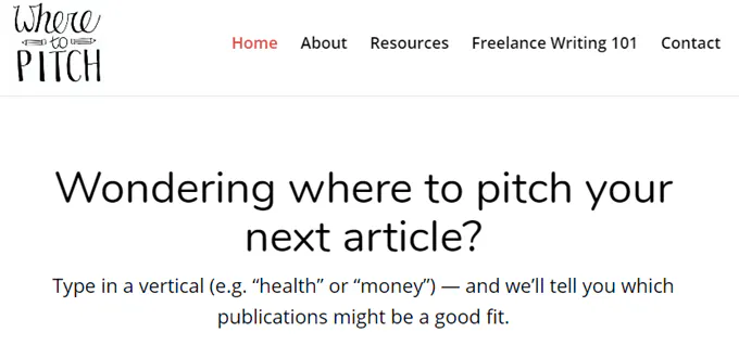 Where to Pitch